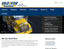 Tablet Screenshot of goldstartransportation.com